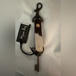 Myra Bag Hair on Hide Cowhide Key Fob